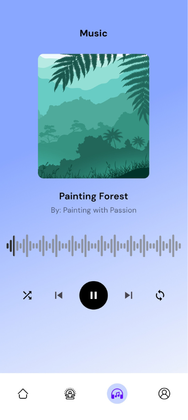 Audio Meditate Screen